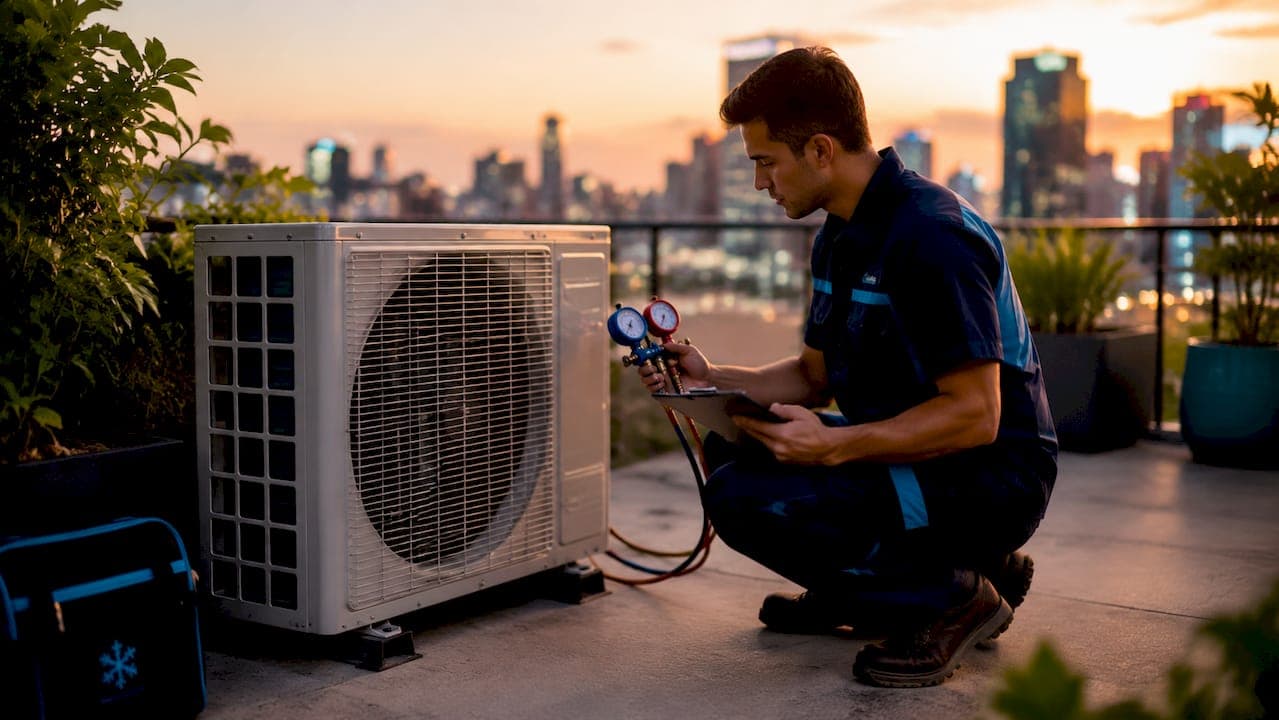 What is a cooling cycle in air conditioning?