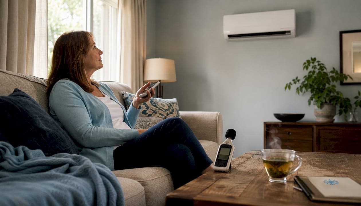 What is a quiet AC: bedroom noise thresholds explained