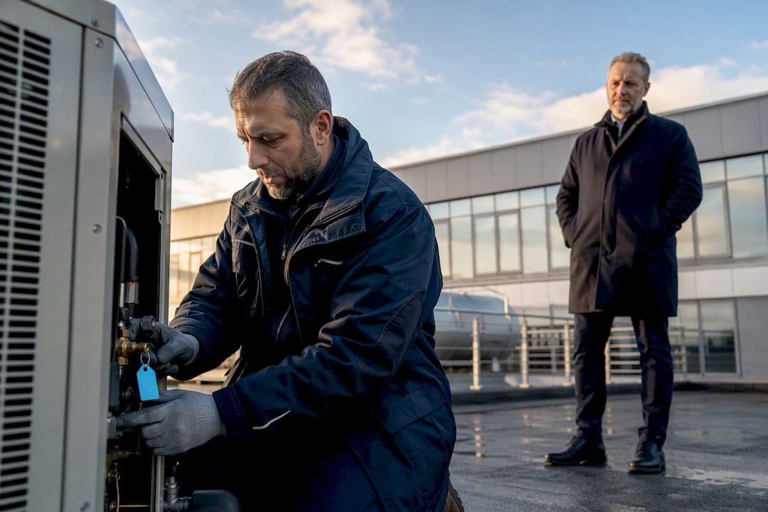 Property managers: UK commercial aircon compliance, 12 kW, F‑Gas, TM44